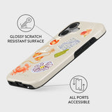 Burga iPhone 16 Tough Fashion Cover - Seaside Muse