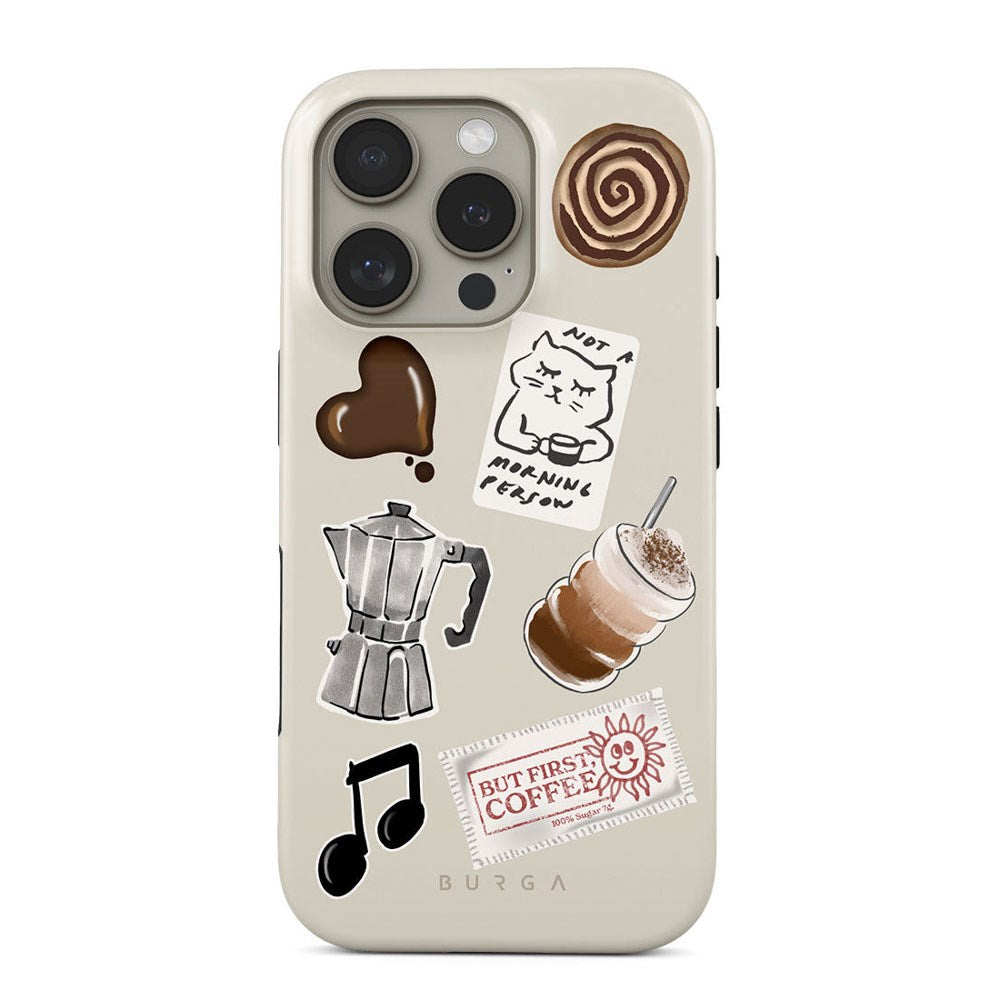 Burga iPhone 16 Pro Tough Fashion Cover - Oat Milk Please