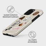 Burga iPhone 15 Pro Tough Fashion Cover - Oat Milk Please