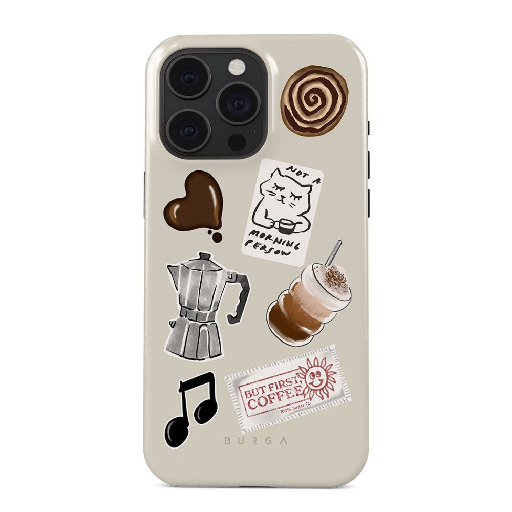 Burga iPhone 15 Pro Tough Fashion Cover - Oat Milk Please