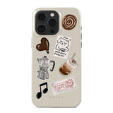 Burga iPhone 15 Pro Tough Fashion Cover - Oat Milk Please