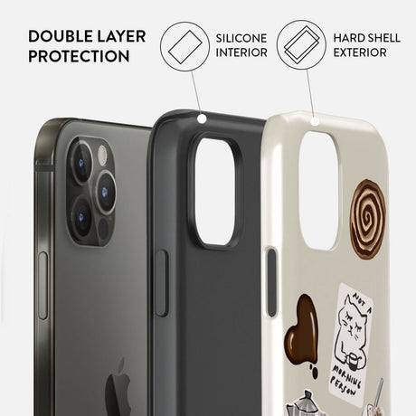 Burga iPhone 12 / 12 Pro Tough Fashion Cover - Oat Milk Please