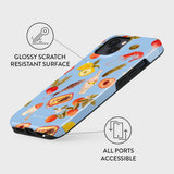 Burga iPhone 15 Tough Fashion Cover - MagSafe Kompatibel - Al Fresco