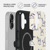 iPhone 17 Burga Tough Fashion Cover - MagSafe Kompatibel - Derby Race