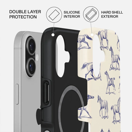 iPhone 17 Burga Tough Fashion Cover - MagSafe Kompatibel - Derby Race