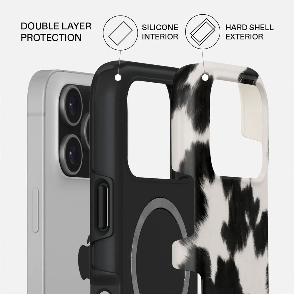 iPhone 17 Pro Burga Tough Fashion Cover - MagSafe Kompatibel - Achromatic