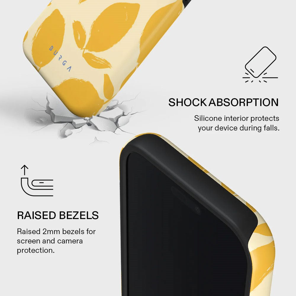 iPhone 17 Pro Burga Tough Fashion Cover - MagSafe Kompatibel - Lemon Tart
