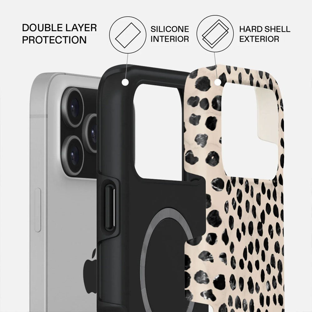 iPhone 17 Pro Max Burga Tough Fashion Cover - MagSafe Kompatibel - Almond Latte