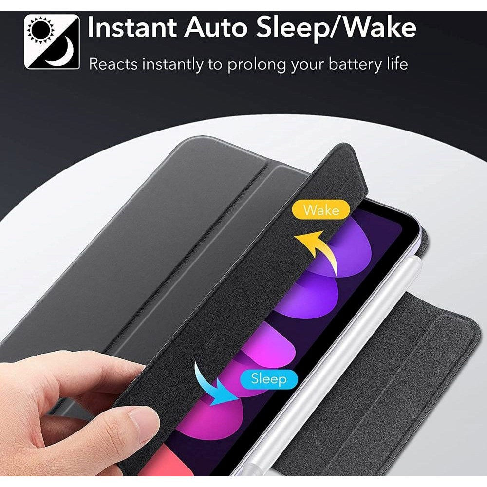 iPad Mini (2024/2021) ESR Rebound Magnetic Flip Cover - Sort