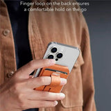 Kortholder med stativfunksjon - ESR GeoWallet - MagSafe-kompatibel - Brun