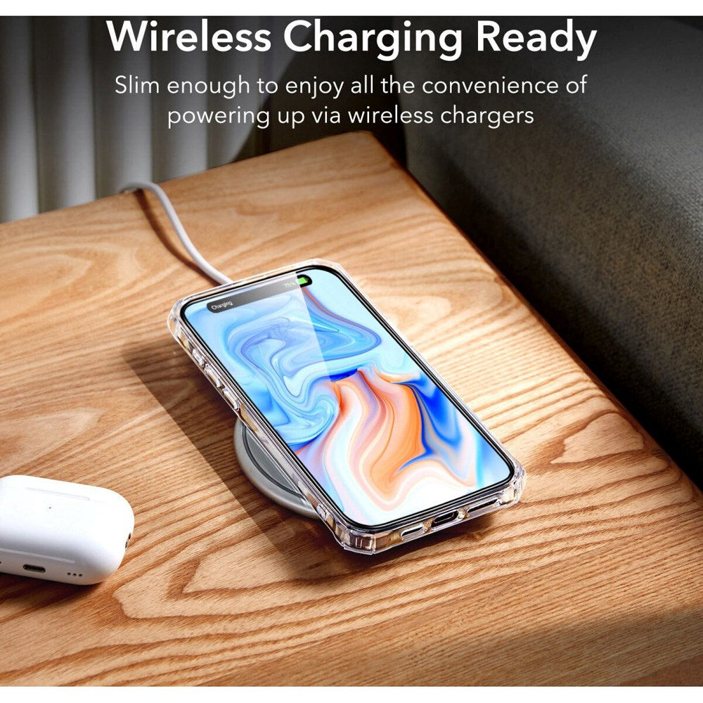 iPhone 15 ESR Air Armor Halolock Bagside Cover - MagSafe Kompatibel - Gennemsigtig
