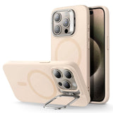 iPhone 15 Pro ESR Cloud Kickstand Halolock Bakdeksel - MagSafe-kompatibel - Beige