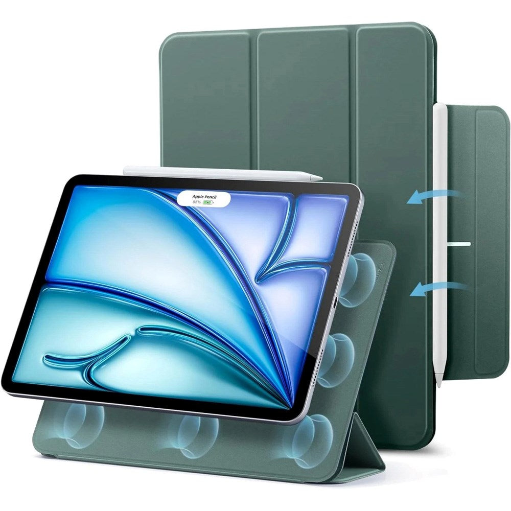 iPad Air 11" (2025 / 2024) / Air 10,9" (2022 / 2020) / Pro 11" (2018) ESR Rebound Magnetic Flip Case - Grønn