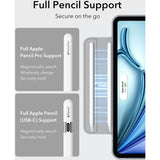 iPad Air 11" (2025 / 2024) / Air 10,9" (2022 / 2020) / Pro 11" (2018) ESR Rebound Magnetic Flip Case - Grå