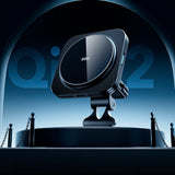 ESR Halolock Qi-2 magnetisk mobilholder for bil m. Trådløs lading 15W - MagSafe-kompatibel - Svart