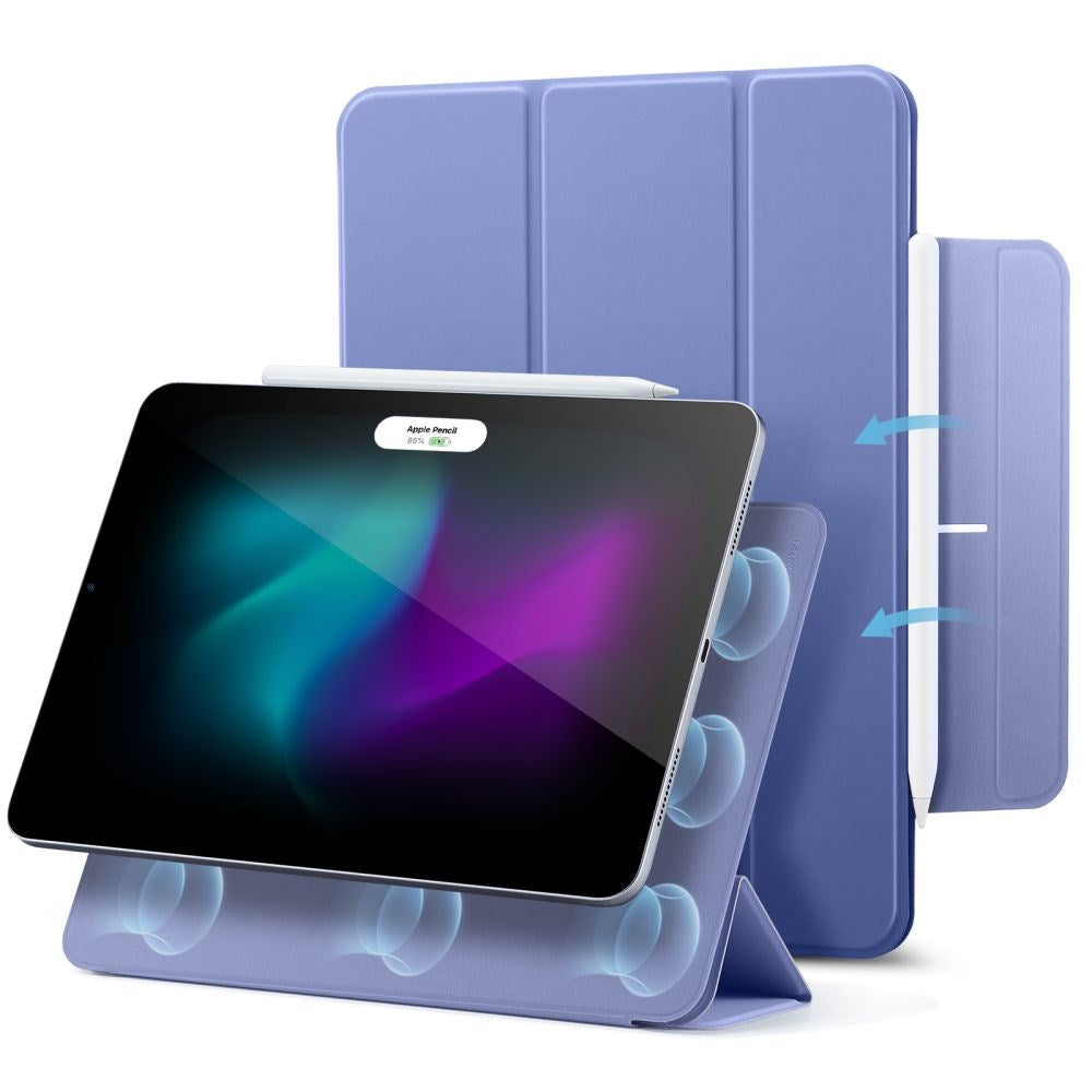 iPad Pro 11" (2024) ESR Rebound Magnetic Flip Cover - Lavendel
