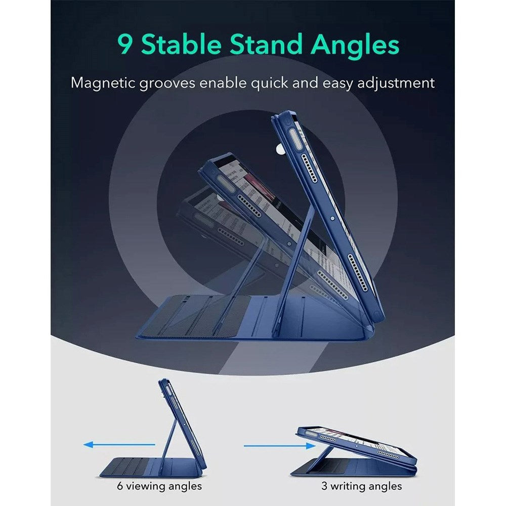 ESR iPad Air 13" (2025 / 2024) Shift Flip-deksel - innebygd avtagbart bakdeksel - blå