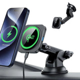 ESR Mobilholder til Bil m. Trådløs Opladning til Instrumentbræt & Forrude - MagSafe Kompatibel - Sort