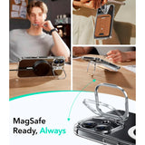 iPhone 16 - ESR Classic Hybrid Deksel m. Stativ - MagSafe-kompatibel - Gjennomsiktig