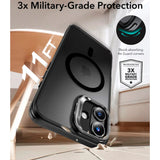 iPhone 16 - ESR Classic Hybrid Deksel m. Stativ - MagSafe-kompatibel - Matt svart