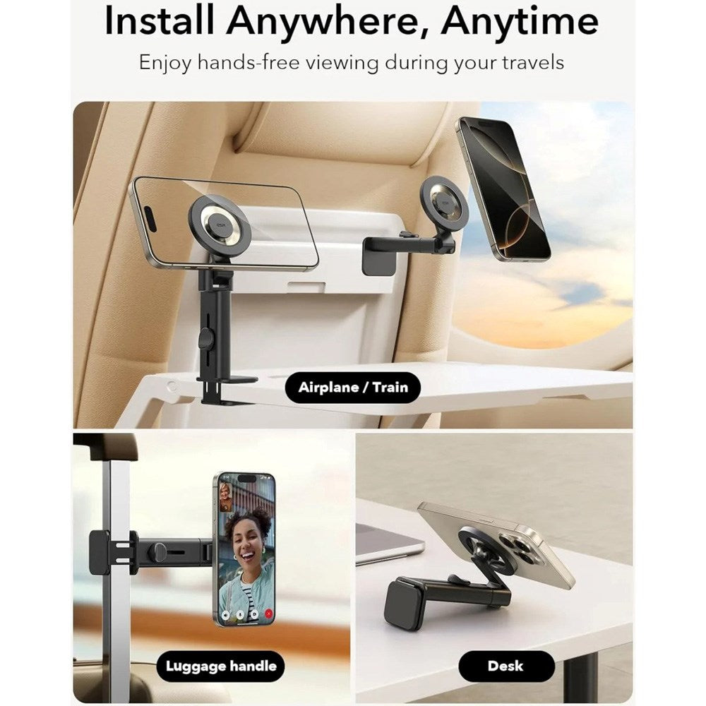 ESR MagSafe reisetelefonholder for bord - svart