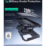 ESR iPhone 16 Pro Cyber Armor Case - inkl. Kickstand - MagSafe Kompatibel - Sort