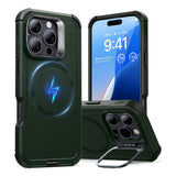 ESR iPhone 16 Pro Cyber Armor Case - inkl. Kickstand - MagSafe Kompatibel - Grøn
