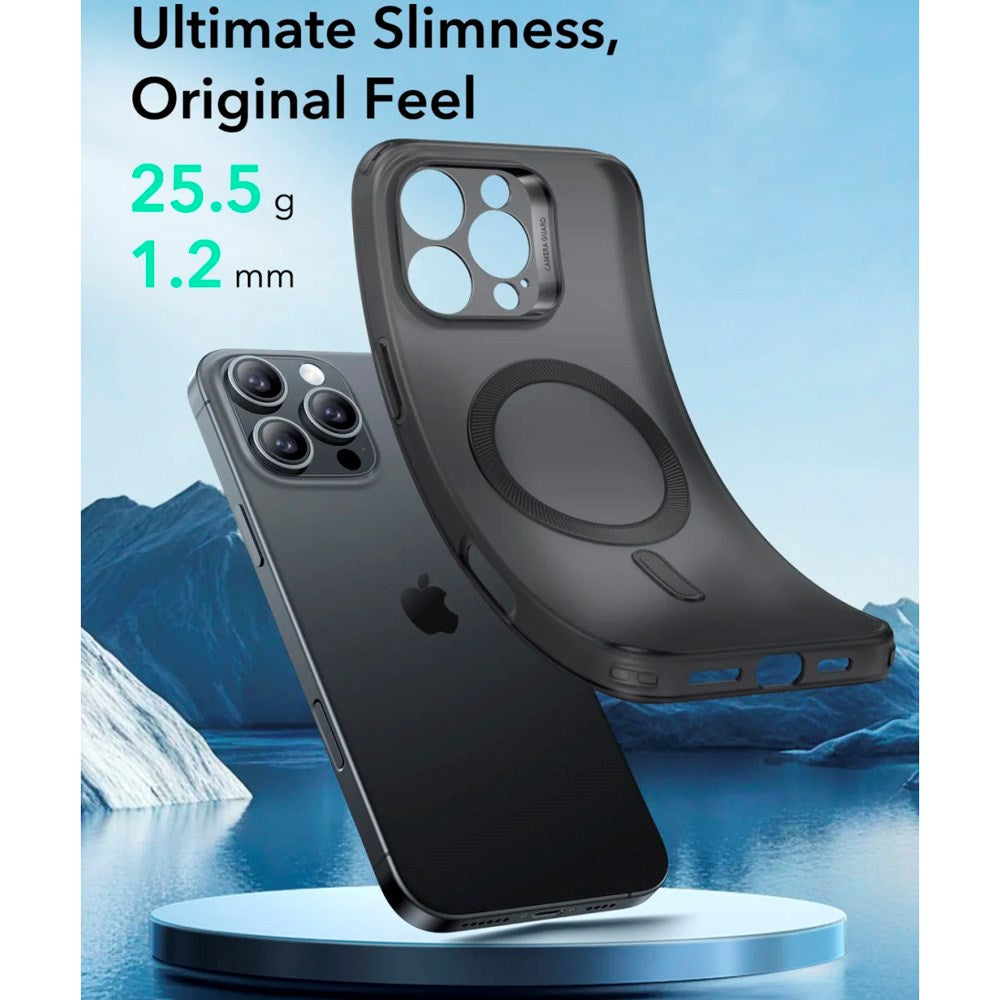 iPhone 16 Pro - ESR Zero Clear fleksibelt plastdeksel - MagSafe-kompatibel - Mattsvart