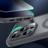 iPhone 16 Pro Max ESR HaloLock m. Bagside Cover & Beskyttelsesglas - MagSafe Kompatibel - Mat Grå