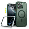 iPhone 16 Pro Max ESR HaloLock m. Bagside Cover & Beskyttelsesglas - MagSafe Kompatibel - Mat Grøn
