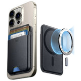 ESR HaloLock Kortholder i kunstskinn - MagSafe-kompatibel - Svart