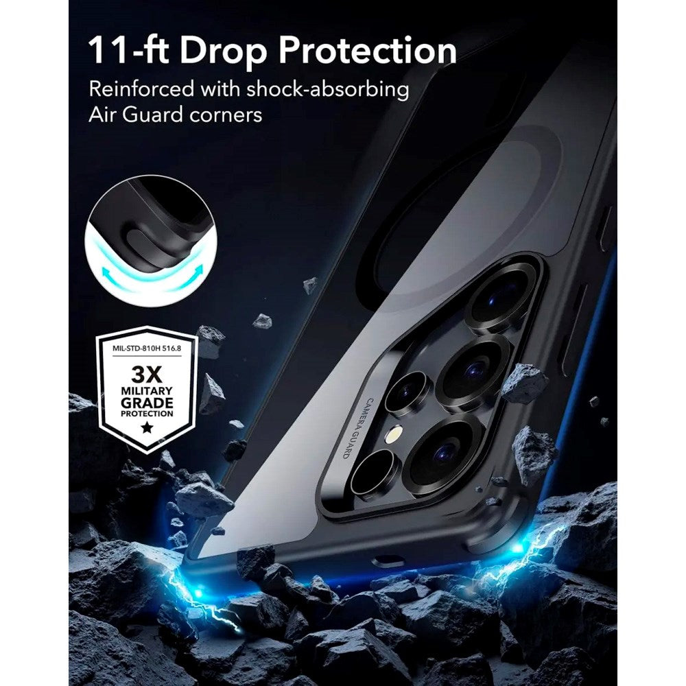 Samsung Galaxy S25 Ultra - ESR Classic Hybrid Deksel - MagSafe kompatibel - Gjennomsiktig / Svart