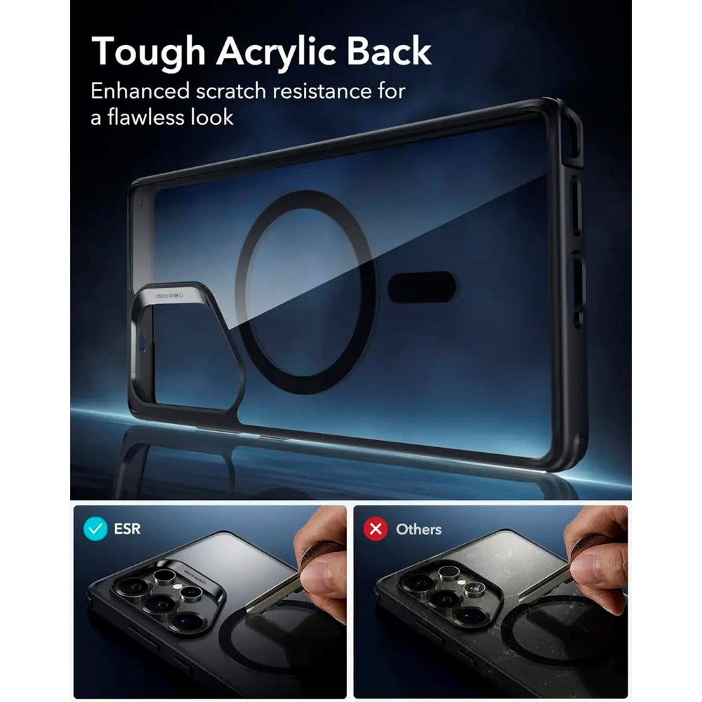 Samsung Galaxy S25 Ultra - ESR Classic Hybrid Deksel - MagSafe kompatibel - Gjennomsiktig / Svart