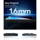 ESR iPhone 16 Pro Max Classic Hybrid-deksel m. Kamerakontrollknapp - MagSafe-kompatibel - Matt gjennomsiktig / svart