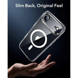 iPhone Air ESR Classic Hybrid Cover m. Indbygget Camera Control Knap - MagSafe Kompatibel - Gennemsigtig