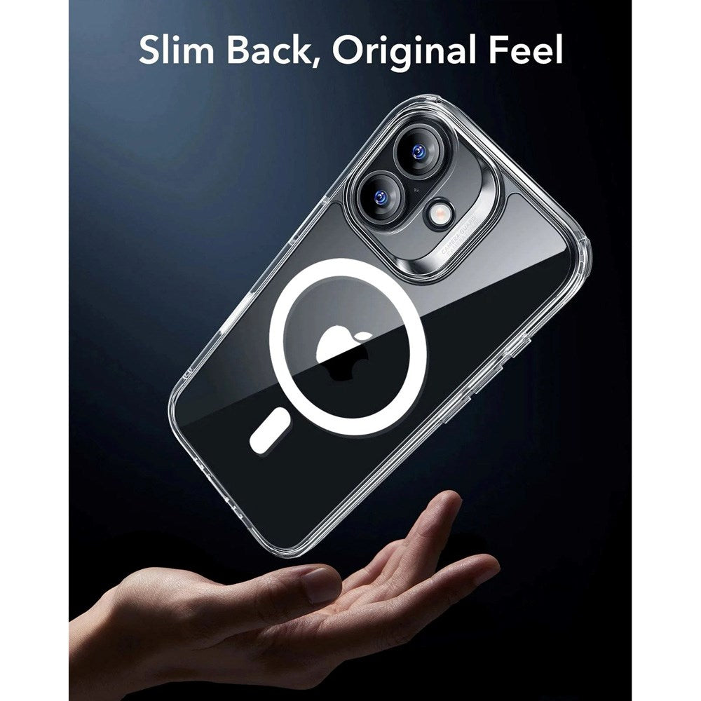 iPhone 17 ESR Classic Hybrid Cover m. Indbygget Camera Control Knap - MagSafe Kompatibel - Gennemsigtig