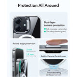 ESR iPhone 17 Classic Hybrid Stash Cover m. Kickstand - MagSafe Kompatibel - Gennemsigtig