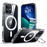 ESR iPhone 17 Classic Hybrid Stash Cover m. Kickstand - MagSafe Kompatibel - Gennemsigtig