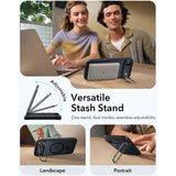 ESR iPhone Air Classic Hybrid Stash Cover m. Kickstand - MagSafe Kompatibel - Mat Sort