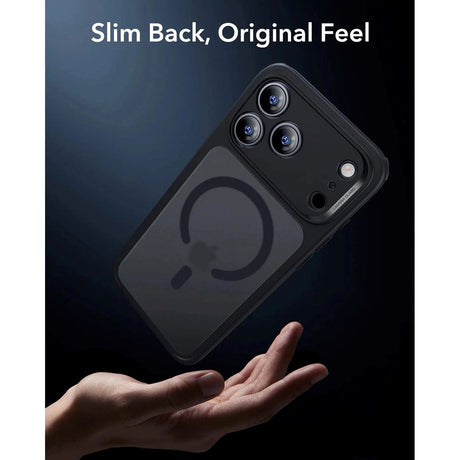 iPhone 17 Pro Max ESR Classic Hybrid Cover m. Indbygget Camera Control Knap - MagSafe Kompatibel - Mat Sort