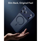 iPhone 17 Pro ESR Classic Hybrid Cover m. Indbygget Camera Control Knap - MagSafe Kompatibel - Mat Blå