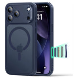 iPhone 17 Pro ESR Classic Hybrid Cover m. Indbygget Camera Control Knap - MagSafe Kompatibel - Mat Blå