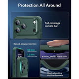 iPhone 17 Pro ESR Classic Hybrid Cover m. Indbygget Camera Control Knap - MagSafe Kompatibel - Mat Grøn