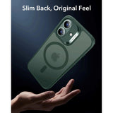 iPhone 17 ESR Classic Hybrid Cover m. Indbygget Camera Control Knap - MagSafe Kompatibel - Mat Grøn