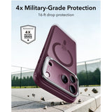 ESR iPhone 18 Pro Max / 17 Pro Max Classic Hybrid Kickstand Mobil Cover - MagSafe Kompatibel - Rød