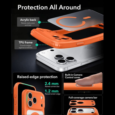 ESR iPhone 18 Pro / 17 Pro Classic Hybrid Cover - MagSafe Kompatibel - Orange