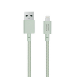 Native Union beltekabel USB-A til Lightning m. Skinnspenne 1,2 meter - Sage