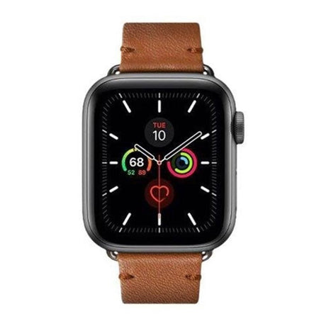 Apple Watch (38/40/SE/41/42 mm) Native Union Classic ekte lærreim - brun