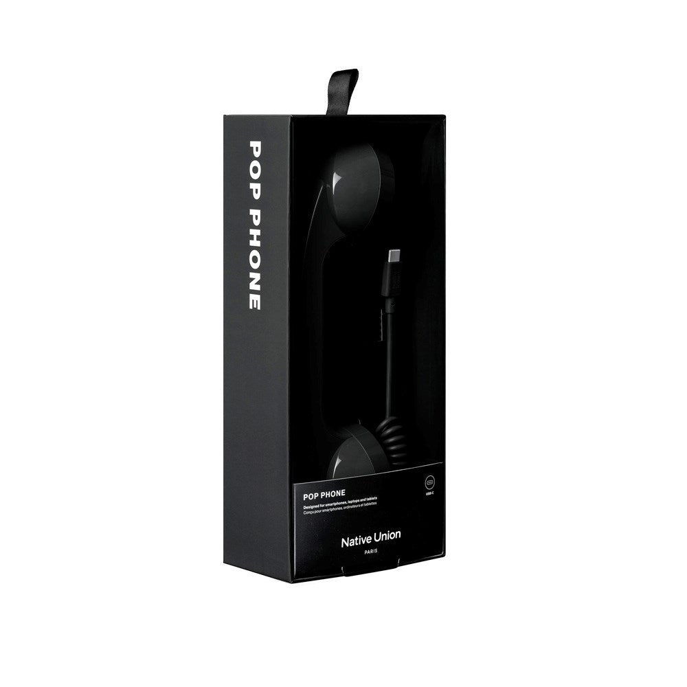 Native Union - Retro Mobil m. USB-C - Black
