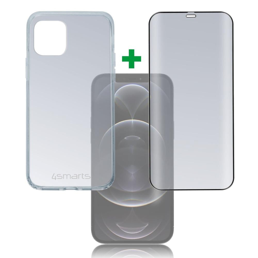 iPhone 12 Pro Max 4smarts 360⁰ beskyttelsessett Premium Edition (deksel + skjermbeskytter)